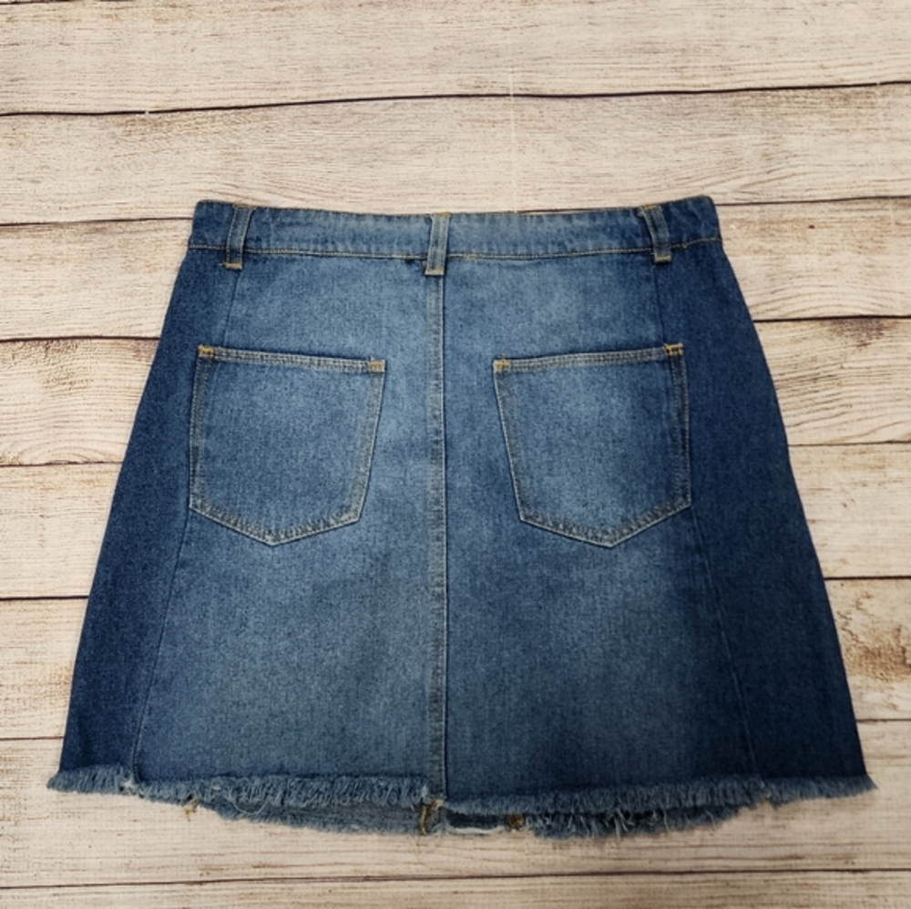 Altar'd State Denim Mini Skirt - Picture 3 of 5